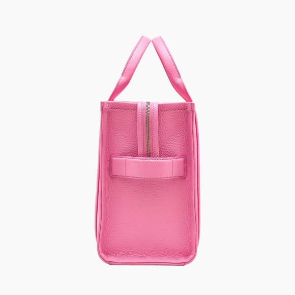 SMALL Marc Jacobs Petite Pink Tote Bag with Textured Leather & Detach Strap - Picture 6 of 13